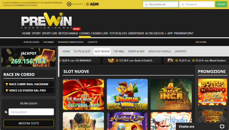 PreWin casino
