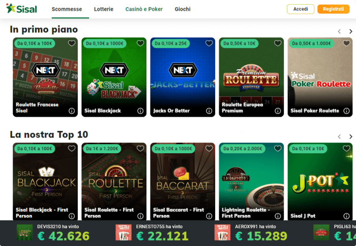 Sisal casino
