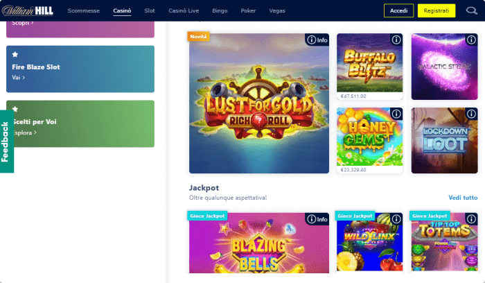 WilliamHill recensione
